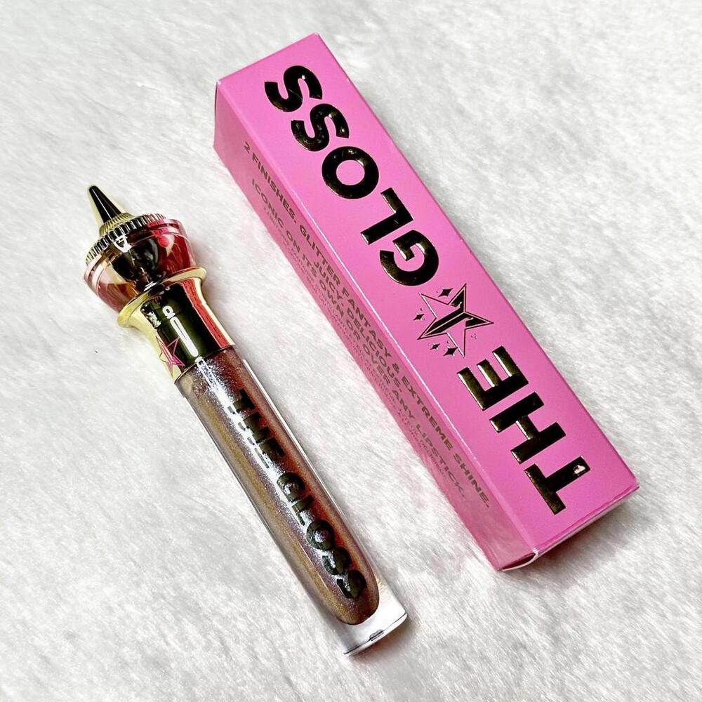 NIB Jeffree Star The Gloss Sequin Glass Lip Gloss Full Size 4.5ml